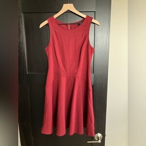 Deep Red Sleeveless Dress